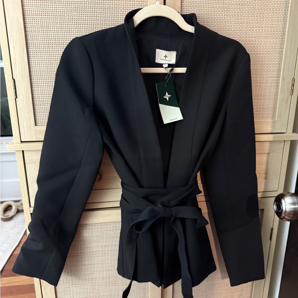 Black Gracie Wrap Blazer
